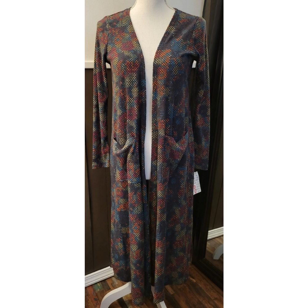 LuLaRoe Multicolored Sarah Cardigan